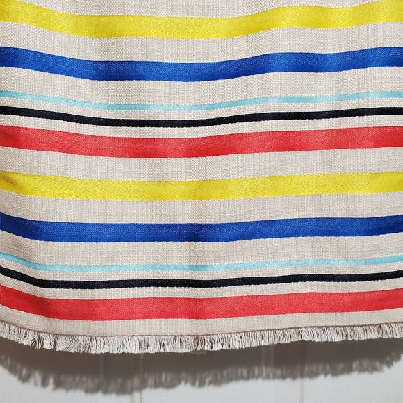 J.Crew Colorful Jacquard Midi Frayed Hem Skirt - Picture 4 of 12